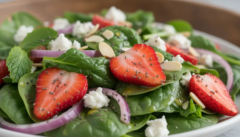 Strawberry Spinach Detox Salad 2