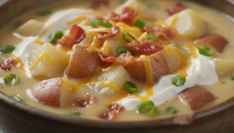 The Best Homemade Loaded Potato Soup 3 The Best Homemade Loaded Potato Soup 2