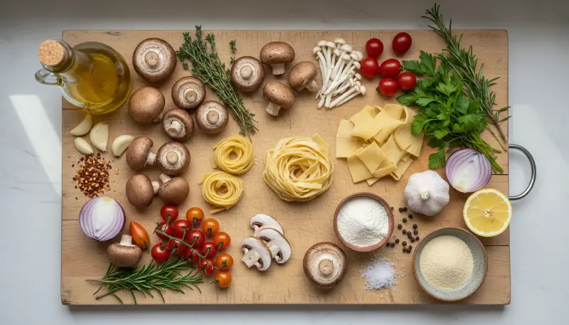 Vegan Mushroom Pasta 1