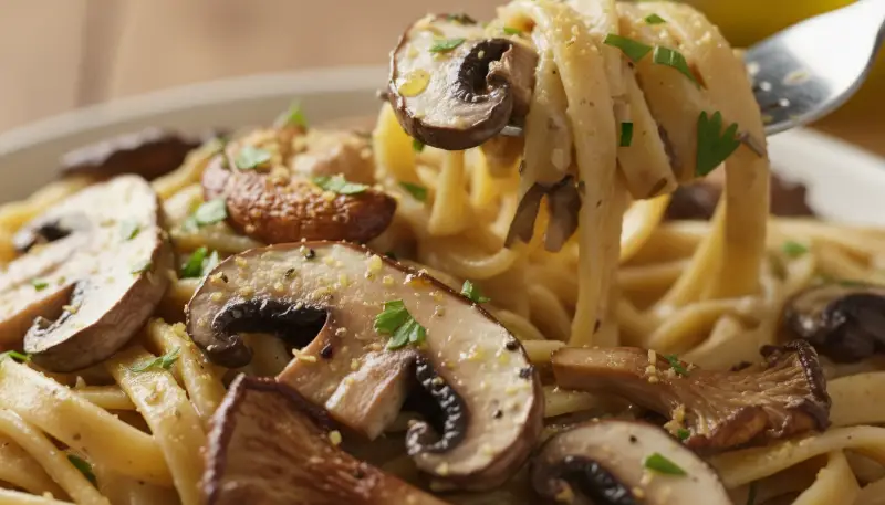 Vegan Mushroom Pasta 2