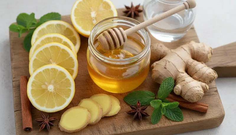Warm Lemon Ginger Honey 1