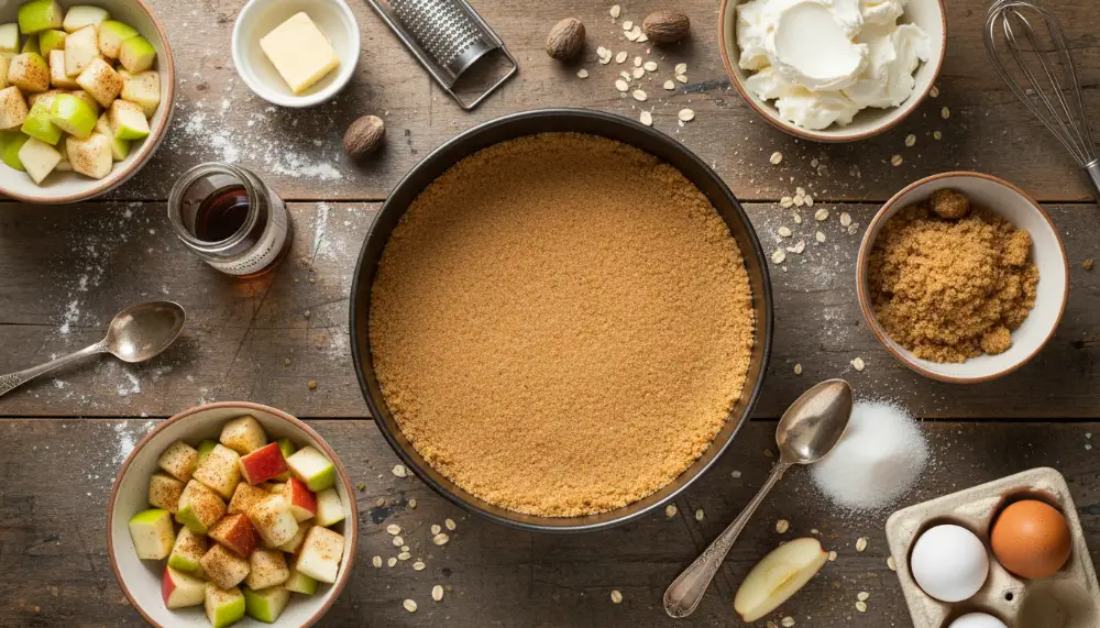 recipe Apple Crisp Cheesecake 1