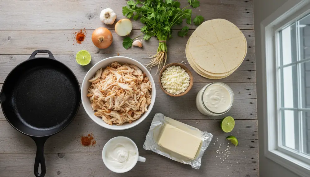 recipe Easy Creamy White Chicken Enchiladas 1