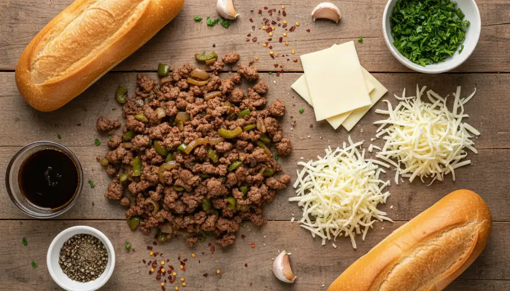 recipe Ground Beef Philly Cheesesteaks 1