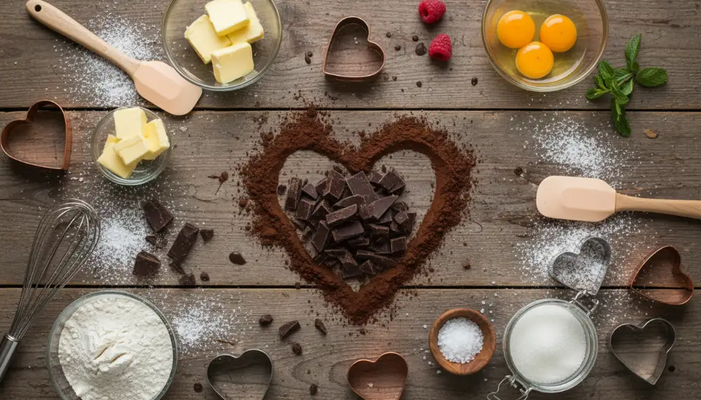 recipe Heart Shaped Brownies 1