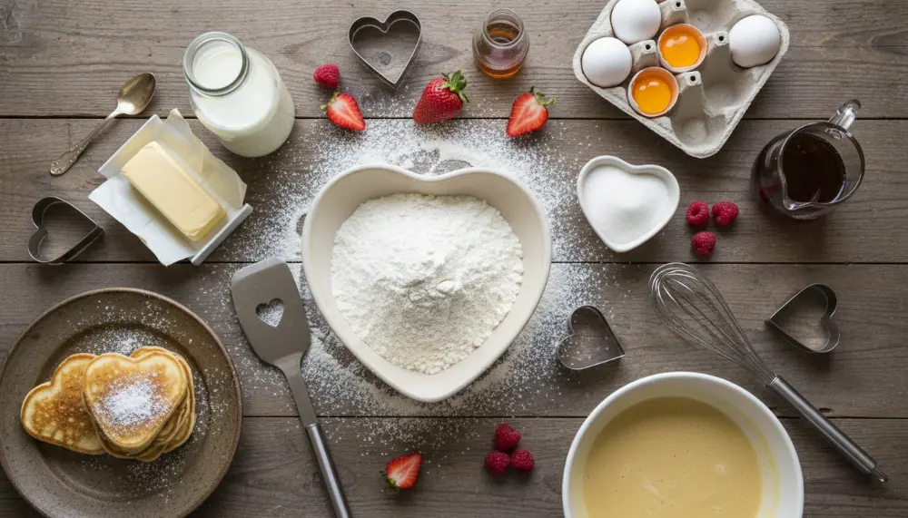 recipe Heart Shaped Pancakes 1