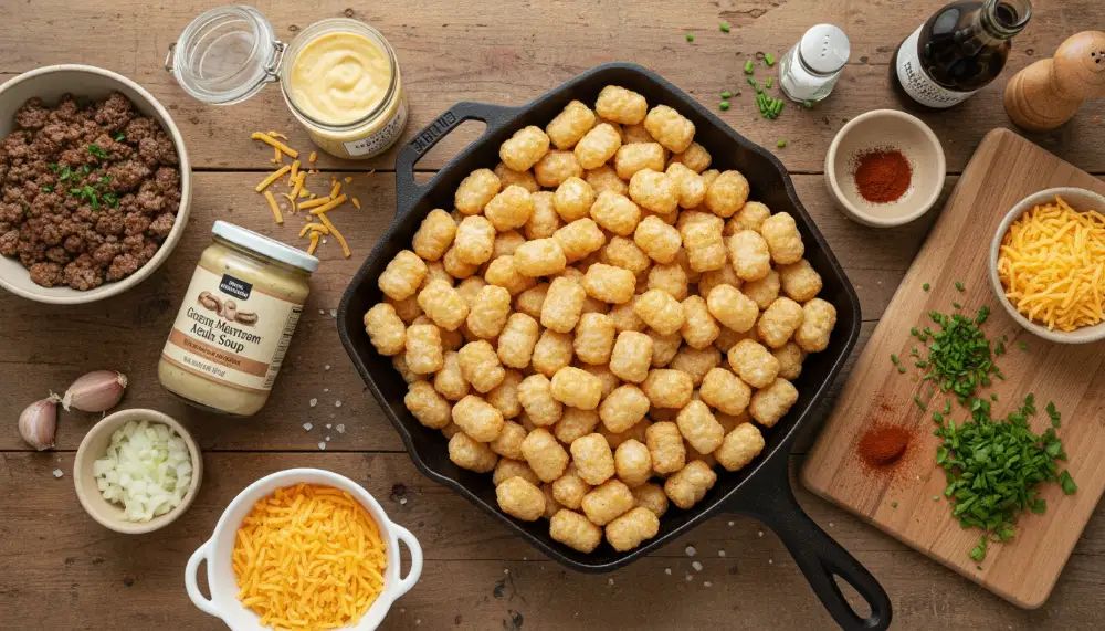 recipe Simple and Delicious Tater Tot Casserole Recipe 1