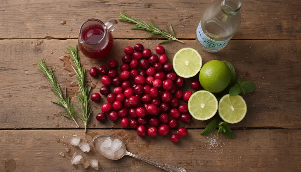 recipe Sparkling Cranberry Lime Mocktail 1