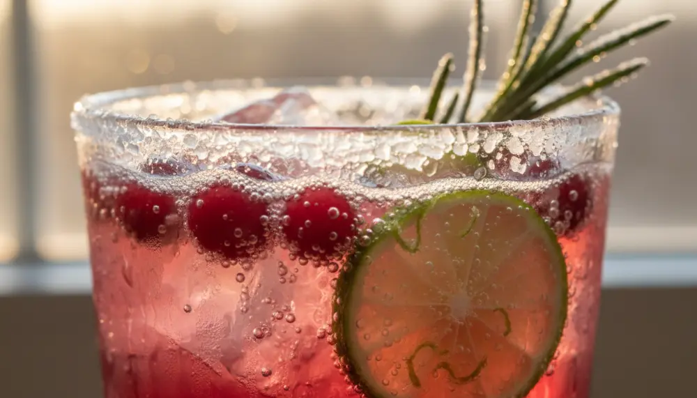 recipe Sparkling Cranberry Lime Mocktail 2