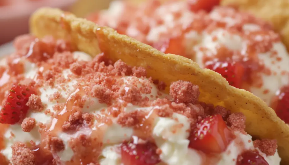 recipe Strawberry Crunch Cheesecake Tacos 2