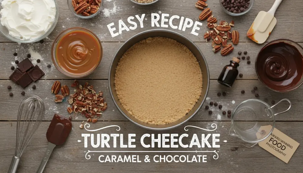 recipe Turtle Cheesecake Easy Recipe with Caramel Chocolate 1