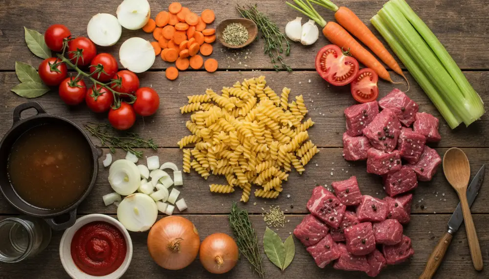 recipe beef and macaroni soup 1