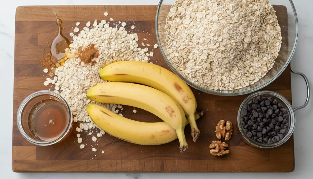 4 Ingredient Banana Oatmeal Bars 1