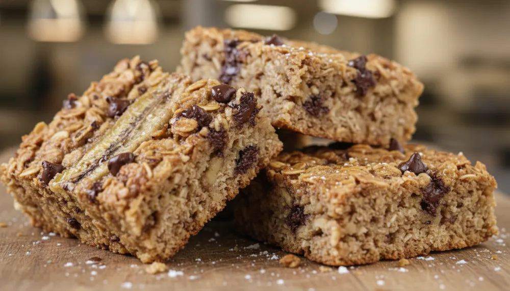 4 Ingredient Banana Oatmeal Bars 2