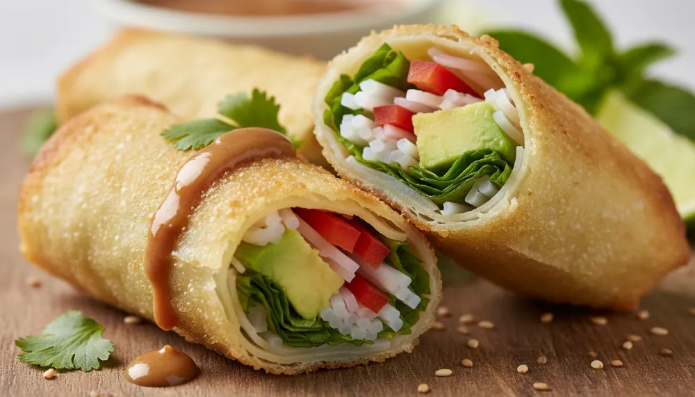 Avocado Spring Rolls Crispy and Fresh Appetizer Recipe 2
