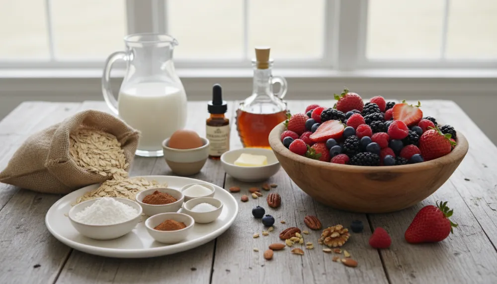 Baked Oatmeal with Spring Berries 1