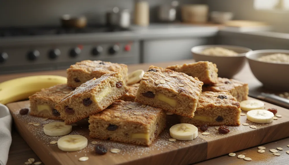 Banana Oatmeal Bars 0 1
