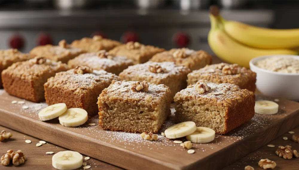 Home 4 Banana Oatmeal Bars 0