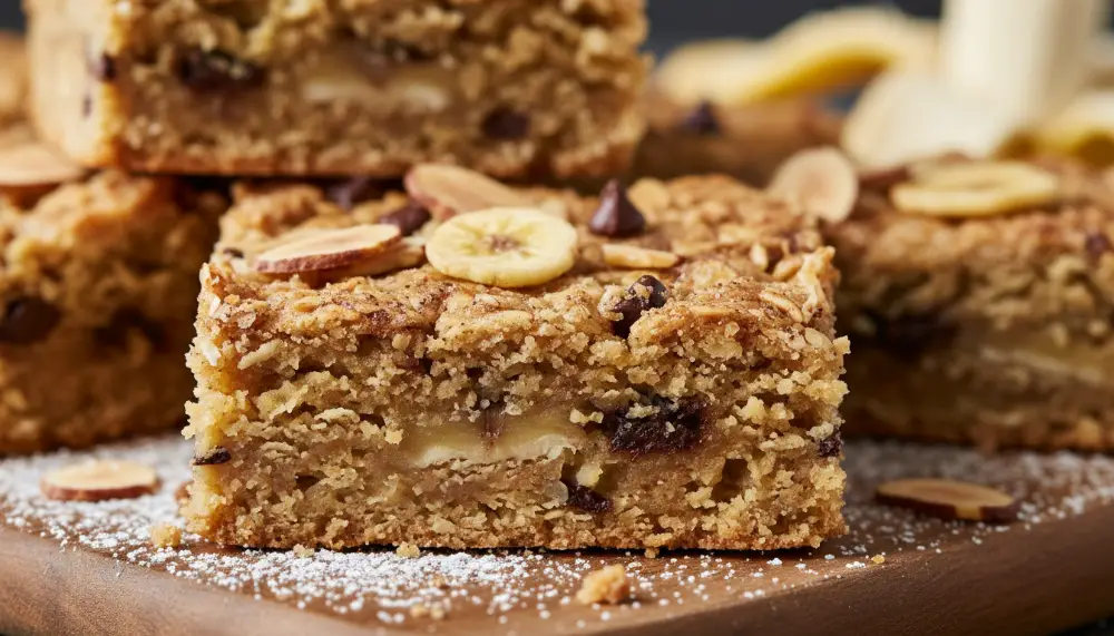 Banana Oatmeal Bars 2 1