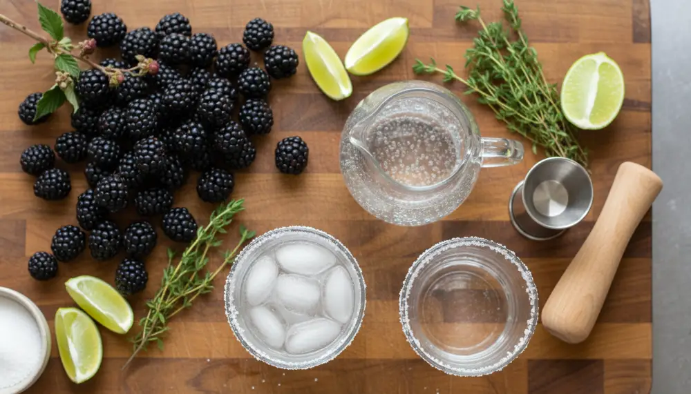 Blackberry Thyme Mocktail 1