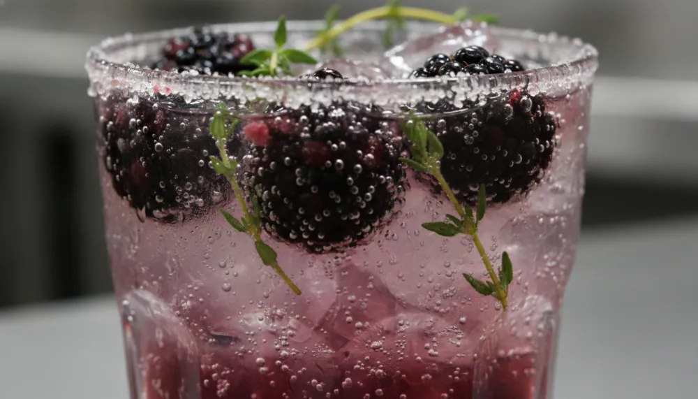 Blackberry Thyme Mocktail 2