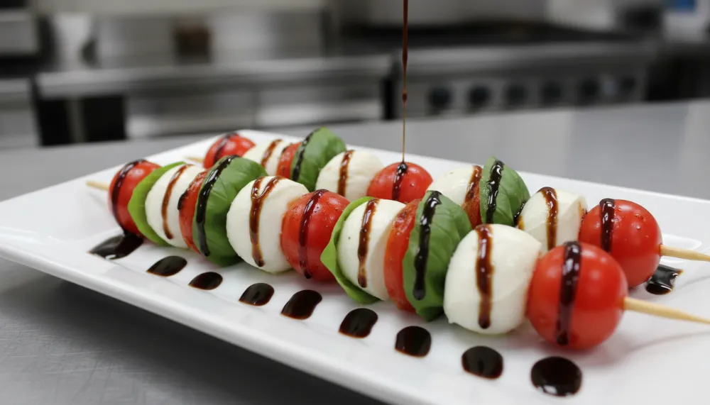 Caprese Skewers with Balsamic Glaze 0