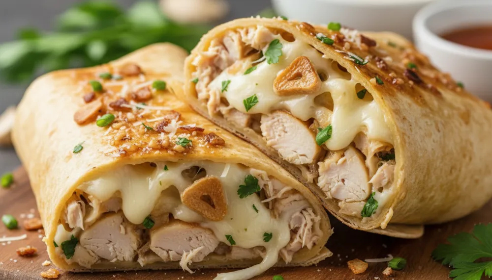 The Ultimate Cheesy Garlic Chicken Wraps: A Gourmet Guide 3 Cheesy Garlic Chicken Wraps 2