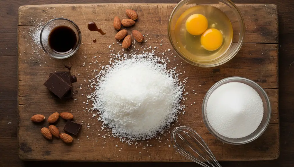 Coconut Macaroons with Chocolate Drizzle 1