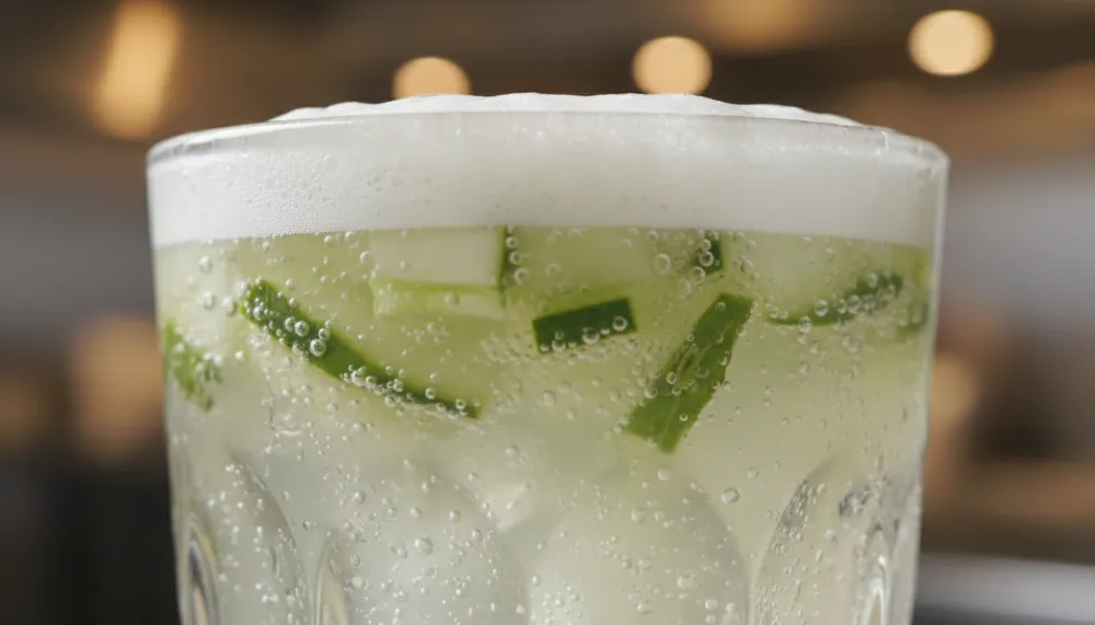 Cucumber Mint Gin Fizz Cocktail 2