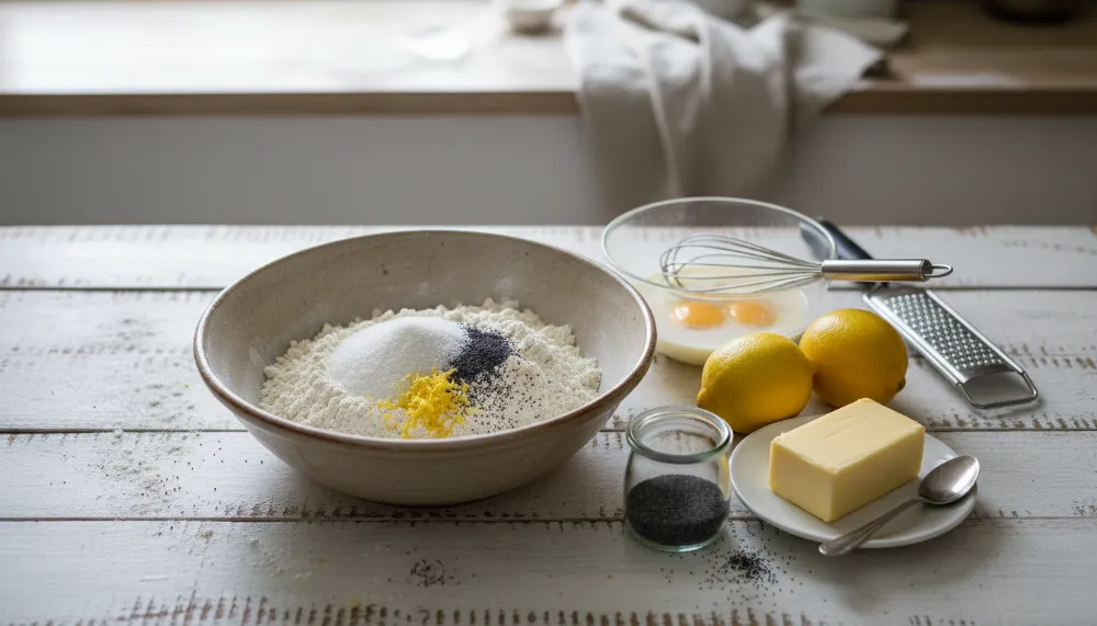 Fluffy Lemon Poppy Seed Pancakes 1