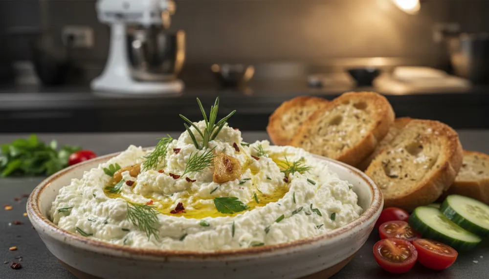 Garlic Herb Whipped Feta 0