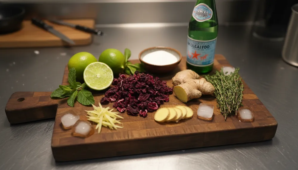 Hibiscus Ginger Mocktail 1