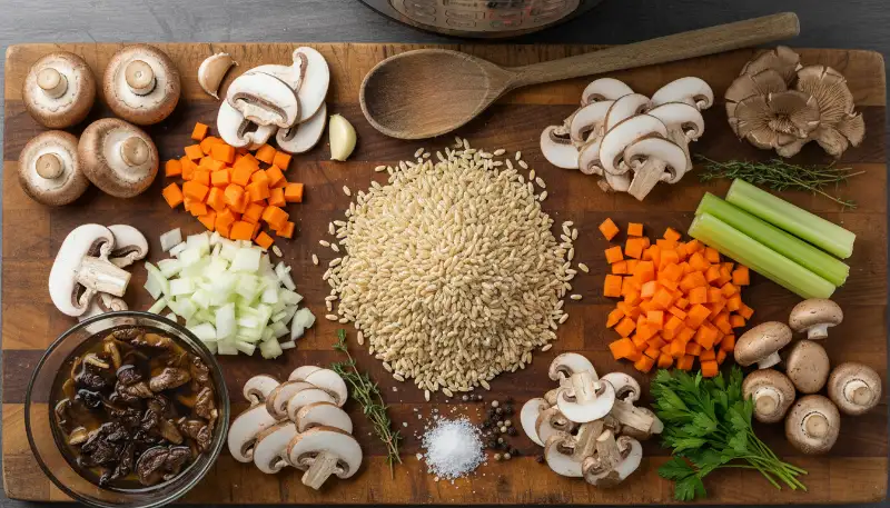 Instant Pot Mushroom Barley Soup 1