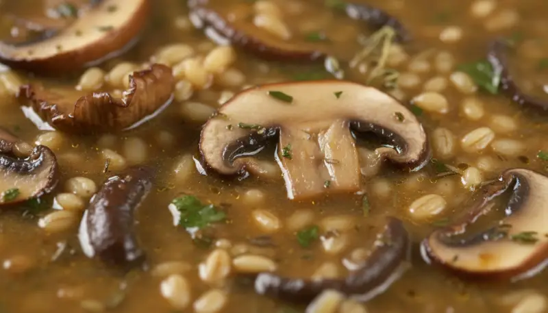 Instant Pot Mushroom Barley Soup 2