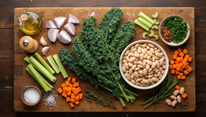 Kale and White Bean Soup 1