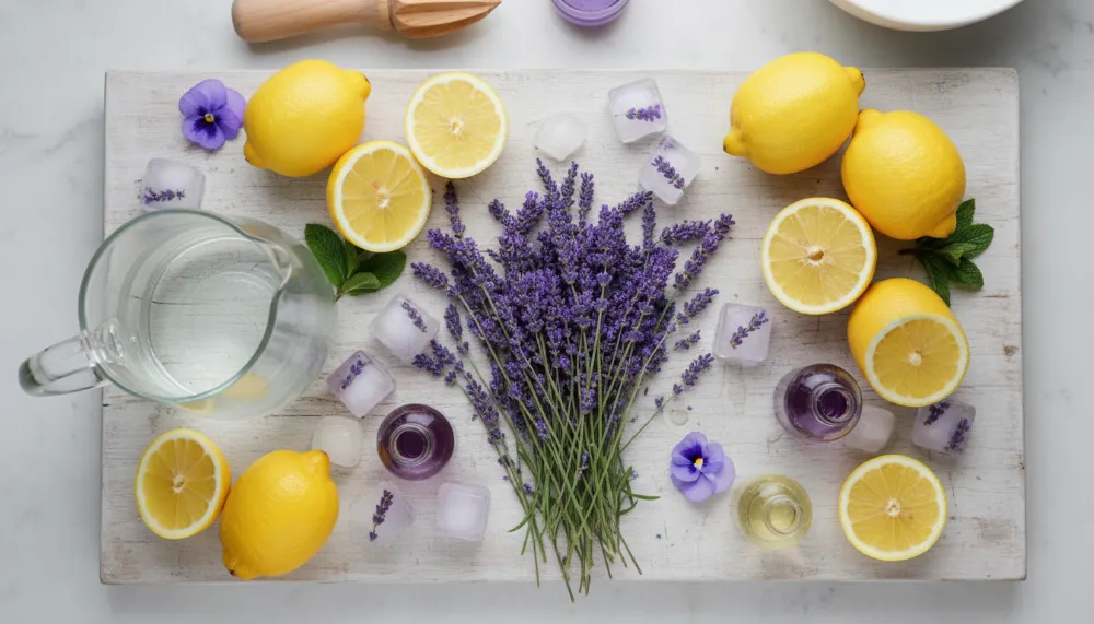 Lavender Lemonade Mocktail 1