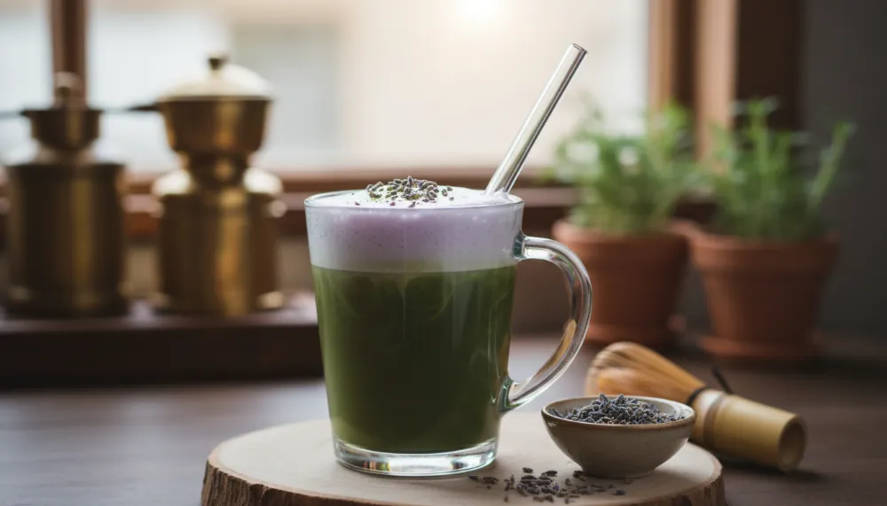 Lavender Matcha Latte 0