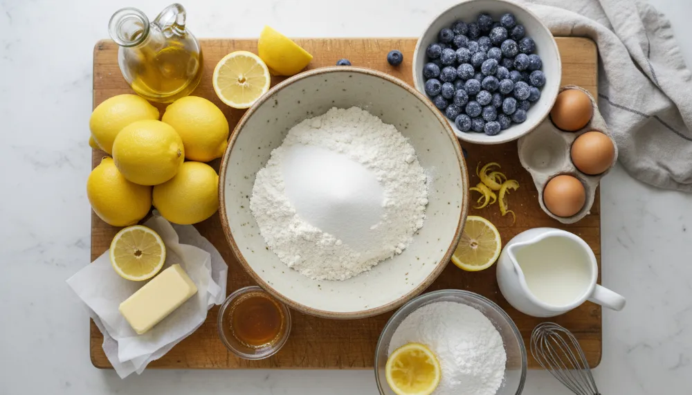 The Best Lemon Blueberry Loaf Cake with Lemon Glaze (Moist & Bakery Style) 2 Lemon Blueberry Loaf Cake with Lemon Glaze 1