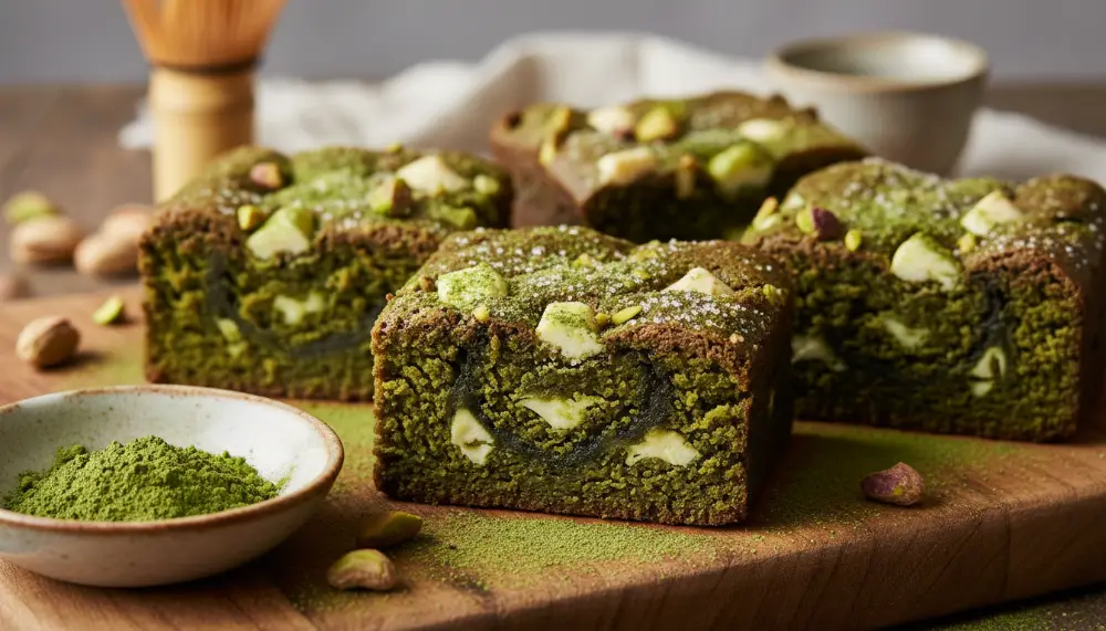 Matcha Green Tea Brownies 2