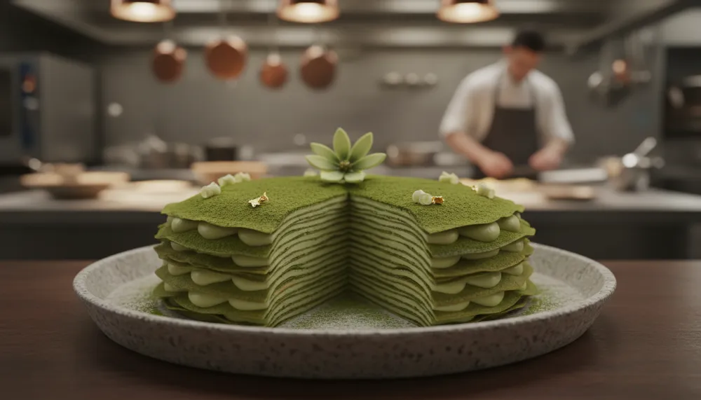 Home 4 Matcha Green Tea Crepe Cake 0