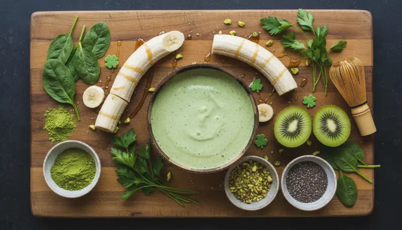 Matcha Shamrock Smoothie Bowl 1 1