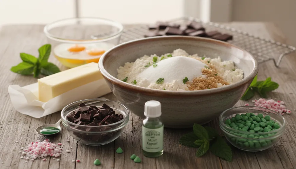 Mint Chocolate Chip Cookies 1