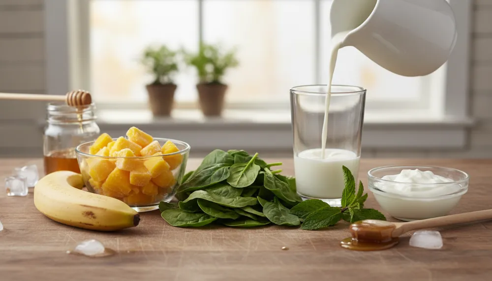 Minty Green Smoothie for Kids 1