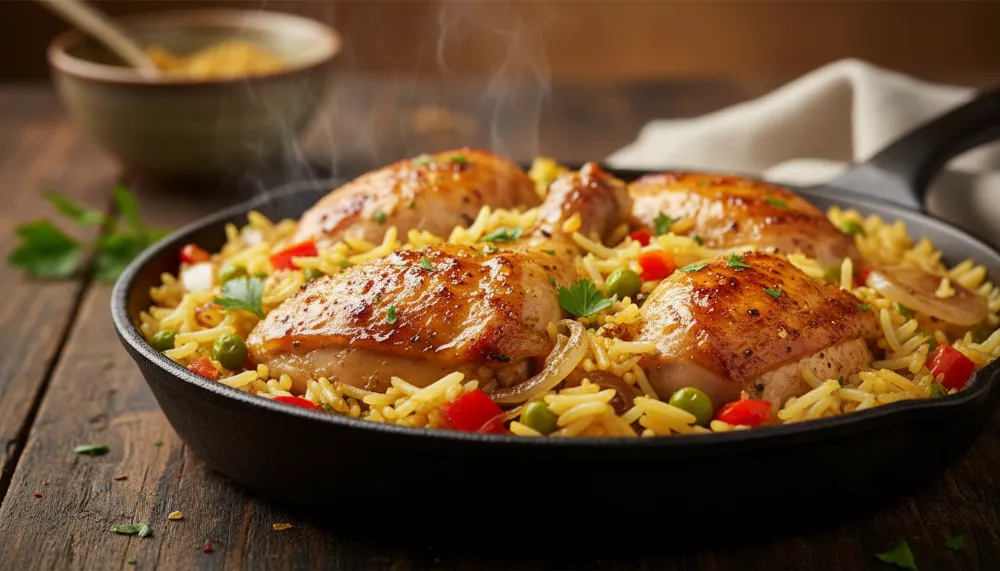 Oven Baked Chicken and Rice Recipe 2