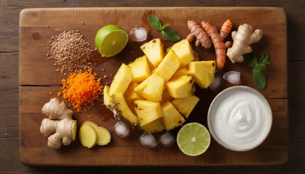 Ultimate Pineapple Turmeric Smoothie Recipe: The Golden Wellness Elixir 2 Pineapple Turmeric Smoothie 1