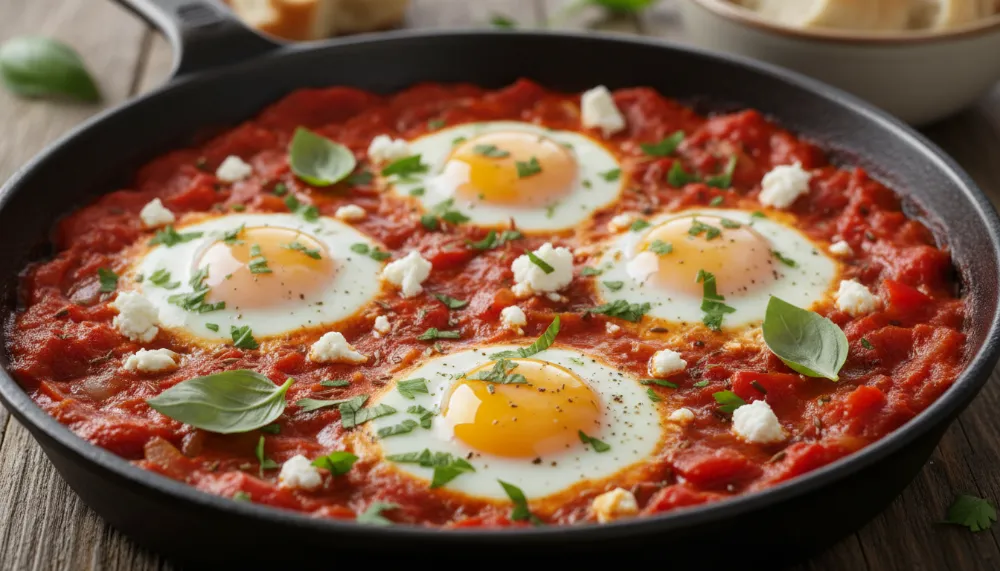 Shakshuka with Feta and Fresh Herbs 2