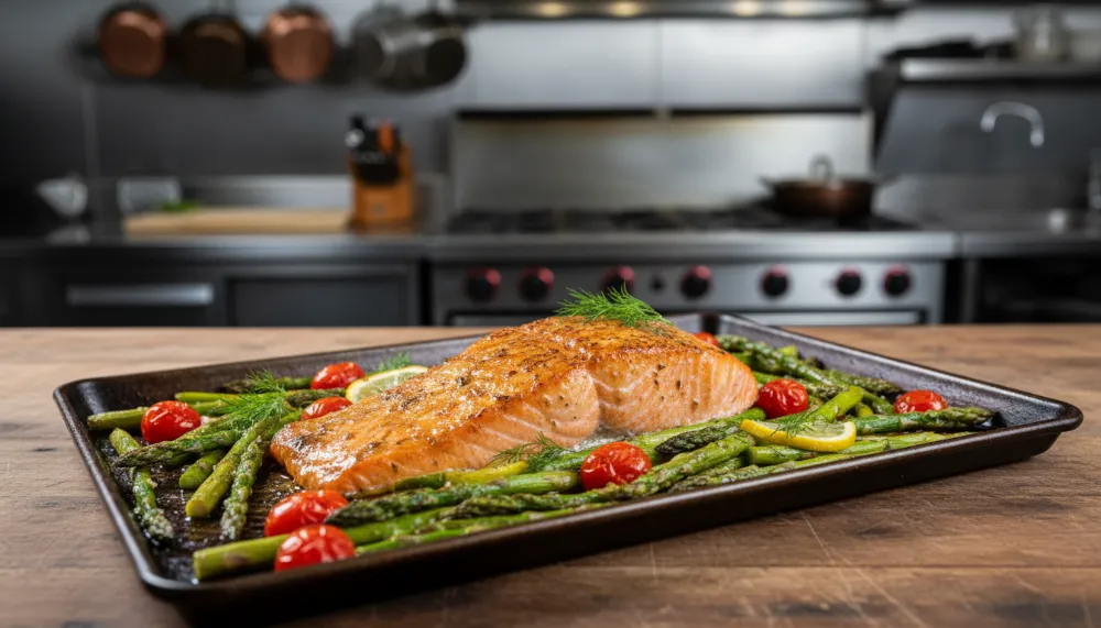 Sheet Pan Salmon and Asparagus 0