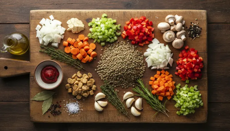 Slow Cooker Lentil Vegetable Stew 1