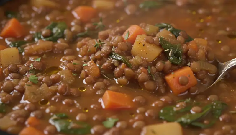 Slow Cooker Lentil Vegetable Stew 2