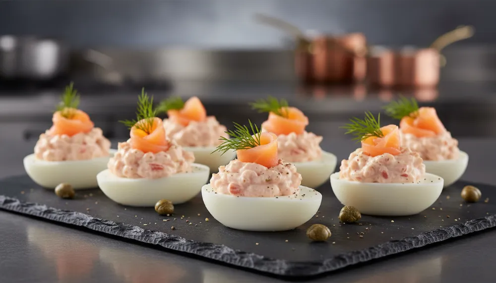 Home 1 Smoked Salmon Deviled Eggs 0